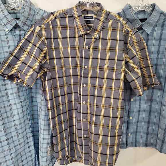 Nautica Tasso Elba Club Room John Ashford Men's L Casual Button Down Shirts 4ct - Picture 6 of 15